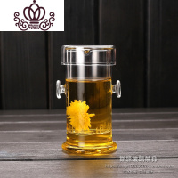 封后加厚耐热玻璃红茶泡茶具玻璃内胆过滤飘逸茶壶泡冲茶器双耳茶杯 FENGHOU
