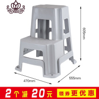 封后(FENGHOU)封后梯凳家用二步梯椅台阶凳脚踏凳登高凳洗车凳子两步凳高低凳梯子凳 防滑大梯椅-灰色(多买多优家用梯