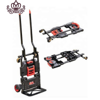 封后(FENGHOU)封后手拉车平板车折叠便携家用拉货拖车搬运小拉车万向轮手推车平板车家用拖车