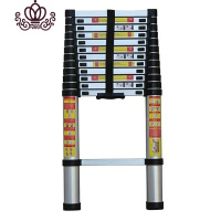 封后单梯 铝合金梯伸缩家用梯折叠加厚工程梯便携直梯升降单边竹节梯 欧标单面梯7.0米带平衡杆