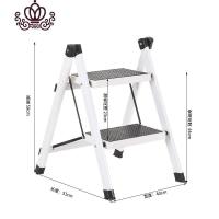 封后家用梯椅两级梯登梯折叠洗车双层高低阶梯凳子可汽车垫脚凳二步阶 珍珠白A1