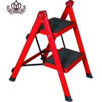 封后(FENGHOU)封后家用小折叠梯凳二步梯TIZI加厚铁钢管踏板凳高人字梯子 红色红色二步梯家用梯
