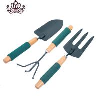 封后种花工具海绵柄园艺三件套家用大号挖土铲子田园养花盆栽松土耙子