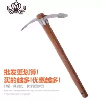 封后园艺工具木柄不锈钢十字镐/小洋镐/鹤嘴锄/小钢镐/冰镐/花园工具