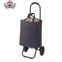 封后新款小圆弧买菜保温老年人车购物家用拖车 折叠手推车手拉车 小圆弧藏青(3天发)