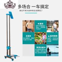 封后迷你买菜小拉车可折叠便携手拉车家用购物拉货拖车搬运行李拉杆车 A4黑色车+普通牛津袋家用拖车