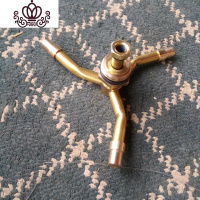 封后花黑色简易蔬菜水头浇假山喷水喷头绿化园艺洒固定园林水器果园淋 360度三爪喷泉(直径4米左右)