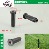 封后园林坪机械喷头喷雾嘴家用农用绿化地灌溉浇菜花园浇水洒水器 4分内丝塑料地埋喷头