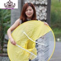 封后避雨遮雨帽斗篷雨天飞碟雨衣帽伞创意儿童雨披折叠头戴式雨伞