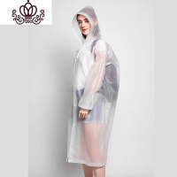 封后一次性雨衣透明成人旅游雨衣户外长款男女加厚磨砂EVA雨衣雨披
