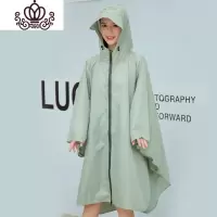 封后大帽檐雨衣女成人时尚徒步防水外套摩托骑车单人电瓶车雨披男骑行