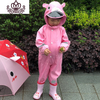 封后儿童雨衣连体防护男女童幼儿园宝宝小学生小孩中大童雨披全身雨具