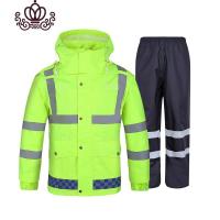 封后反光雨衣荧光绿成人分体骑行摩托车防水雨衣雨裤套装防暴雨男女