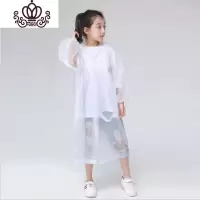 封后非一次性雨衣eva磨砂加厚成人雨衣儿童雨披男女通用户外套装雨衣