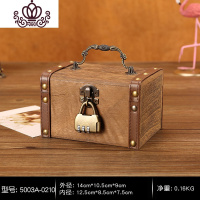 封后创意个性储钱存钱罐不可取儿童男孩防摔只进不出储蓄罐密码小盒子 烧桐木中号密码款