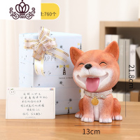 封后儿童存钱罐十二生肖小狗储蓄罐储钱罐成人防摔创意女孩可爱超大号 柴犬钱罐(送精美包装)