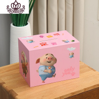 封后儿童存钱罐不可取只进不出成人储钱罐365天存钱计划箱 防摔 粉色猪猪(一定要幸福哦)储物罐