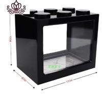 封后(FENGHOU)封后积木存钱罐 大颗粒塑料积木摆件玩具 儿童科教硬币零钱储存 大号黑色储蓄罐