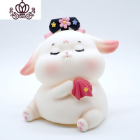 封后可爱兔子存钱罐创意大容量女生儿童大人用家用防摔储蓄罐生日 兔兔娘娘存钱罐