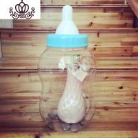 封后特大号奶瓶存钱罐创意圣诞生日礼舞道具实用儿童可爱网红储蓄罐 特大号粉色[38CM空瓶子]