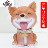 封后狗狗存钱罐个红大容量大号创意可爱生肖宝宝压岁钱小狗储蓄罐 柴犬