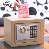 封后智能储钱密码箱保险柜储蓄儿童巨型存钱罐大人用家用网红创意抖音 金色[投币]储蓄罐
