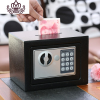 封后智能储钱密码箱保险柜储蓄儿童巨型存钱罐大人用家用网红创意抖音 黑色[投币]储蓄罐