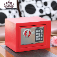 封后智能储钱密码箱保险柜储蓄儿童巨型存钱罐大人用家用网红创意抖音 红色储物罐