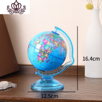 封后地球仪存钱罐储蓄罐儿童储钱罐只进不出防摔个性摆件送男女生生日 地球仪-小号