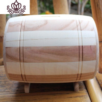 封后零钱储钱罐奶粉钱存钱罐只进不出无取钱口创意木质儿童大号涂鸦小 双面定制,一面10个字左右(小号)储蓄罐