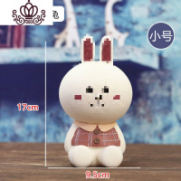 封后动物存钱罐十二生肖存钱罐女生可爱网国抖童简单防摔小猪 小号妮兔储物罐