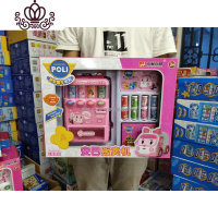 封后珀利警长玩具安巴罗伊珀利保险柜存钱罐电动储蓄罐密码箱儿童玩具 安巴贩卖机无灯光音乐