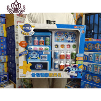 封后珀利警长玩具安巴罗伊珀利保险柜存钱罐电动储蓄罐密码箱儿童玩具 珀利会说话的贩卖机送电池+螺丝刀