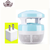 封后灭蚊灯家用卧室蚊虫诱灭器吸杀蚊子室内一扫光插电全自动 天蓝色(USB接口)专用适配器超声波器/电子器