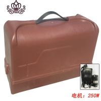 封后便携家用老式缝纫机手提箱 PVC箱 塑料箱 收纳箱 防尘 防蛀便携式 棕色加厚pvc箱+250w电机
