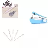 封后[改良版]小型手动缝纫机家用手持便携迷你缝纫机微型缝衣吃厚 迷你缝纫机+5根机针