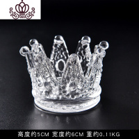 封后北欧ins烟灰缸摆件创意个性潮流可爱少女透明玻璃小号皇冠烟灰缸 透明皇冠