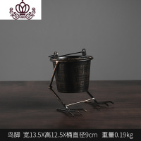 封后铁艺烟灰缸创意装饰品摆件家居客厅办公室咖啡厅酒吧摆设 鸟脚拍下三天内发货