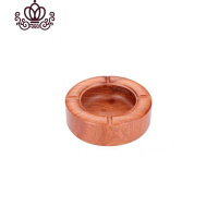 封后实木黑檀花梨烟灰缸创意个性潮流家用中式木烟灰缸 花梨木四钩烟灰缸14X14摆件