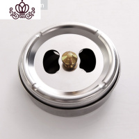 封后日式手绘陶瓷时尚烟灰缸创意个性复古茶几办公室家用客厅摆件装饰 小号不锈钢