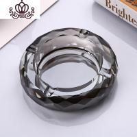 封后(FENGHOU)封后小号圆形水晶玻璃简约酒店客房家用时尚欧创意个红 10CM电镀灰摆件