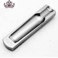 封后雪茄专用烟灰缸 创意个性酒瓶烟灰盅便携金属单支烟缸 银色