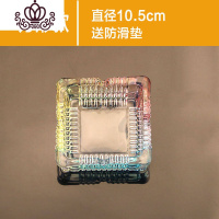 封后(FENGHOU)封后烟灰缸[买大送2小]大号创意 炫彩色烟灰缸客厅酒店卧室家用烟缸 琉璃方10.5cm3只送防摆件