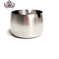 封后不锈钢烟灰缸网吧网咖烟灰缸烟加高碟烟盅酒店客房广告赠品OGO 锥形款加厚底部12CM摆件