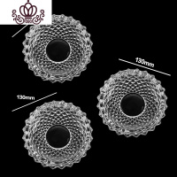 封后大号 玻璃 创意 个性 潮流 多功能客厅 烟缸 水晶 家用 大号菱形(送2只大号菱形)摆件