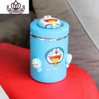 封后卧室烟灰缸创意带盖床头个性可爱潮流防摔车载有盖多功能车内家用 叮当公仔带灯烟灰缸[DIY手工款]