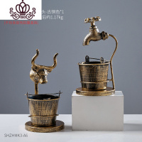 封后北欧复古烟灰缸创意个性潮流家用客厅茶几酒吧简约大号铁艺办公室 组合6(收藏加购优先发货)摆件