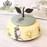 封后美式陶瓷烟灰缸 欧式复古带盖烟灰缸 茶几装饰工艺摆设品创意摆件 J款