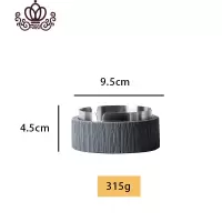 封后北欧ins水泥烟灰缸 时尚潮流装饰个性创意现代简约有盖工业风烟缸 矮款深灰色小摆件