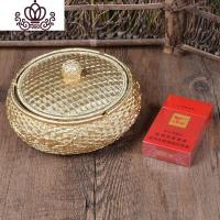 封后创意复古大号带盖防风龙马烟灰缸家用多功能家居客厅办公室烟缸 514藤条摆件